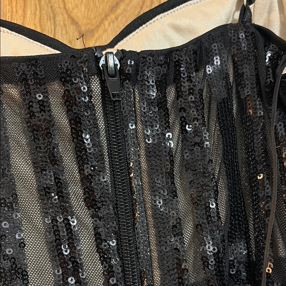 Privy Black Bodycon Mini Dress Spaghetti Strap - Picture 3 of 3